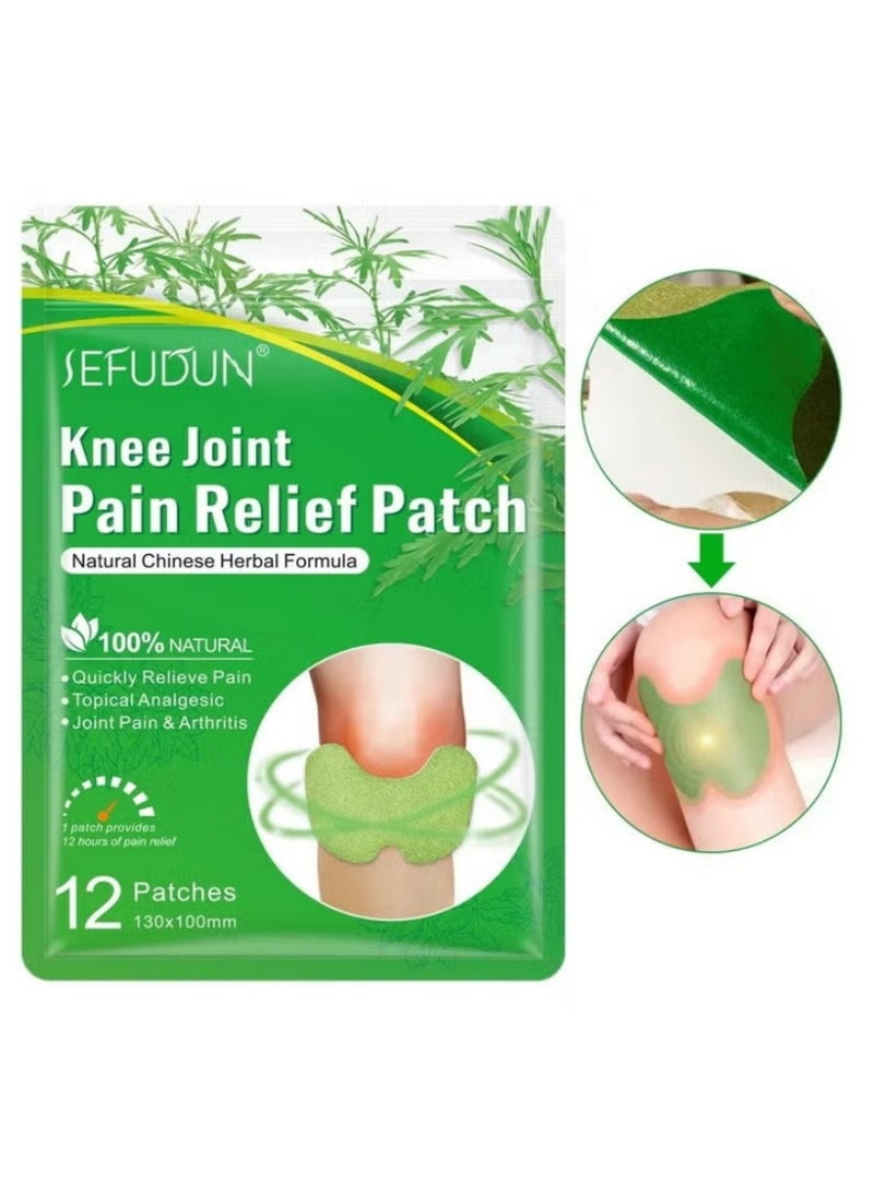 سيفودون ١٢ قطعة لصقات طبيعية بالاعشاب الصينية لتخفيف آلام مفاصل الركبة علاج الركبة - Image 1