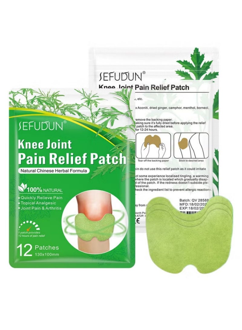 سيفودون ١٢ قطعة لصقات طبيعية بالاعشاب الصينية لتخفيف آلام مفاصل الركبة علاج الركبة - Image 3