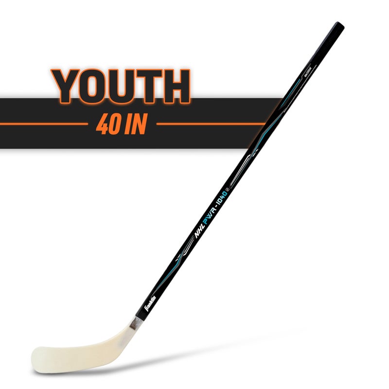 Franklin Sports NHL Youth Street Hockey Stick - Power 1040 Kids Outdoor Street Hockey Sticks - 40" Inch Youth Hockey Stick for Kids - Right Handed Hockey Stick - Wood/Fiberglass Shaft - Righty - Image 2