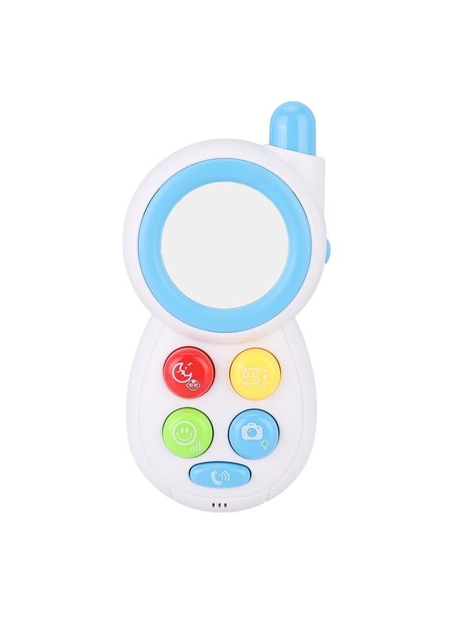 NIBEMINENT Baby Infant Simulated Animal Sound Music Phone Learning Educational Comforting Toy (Blue)  - Image 1