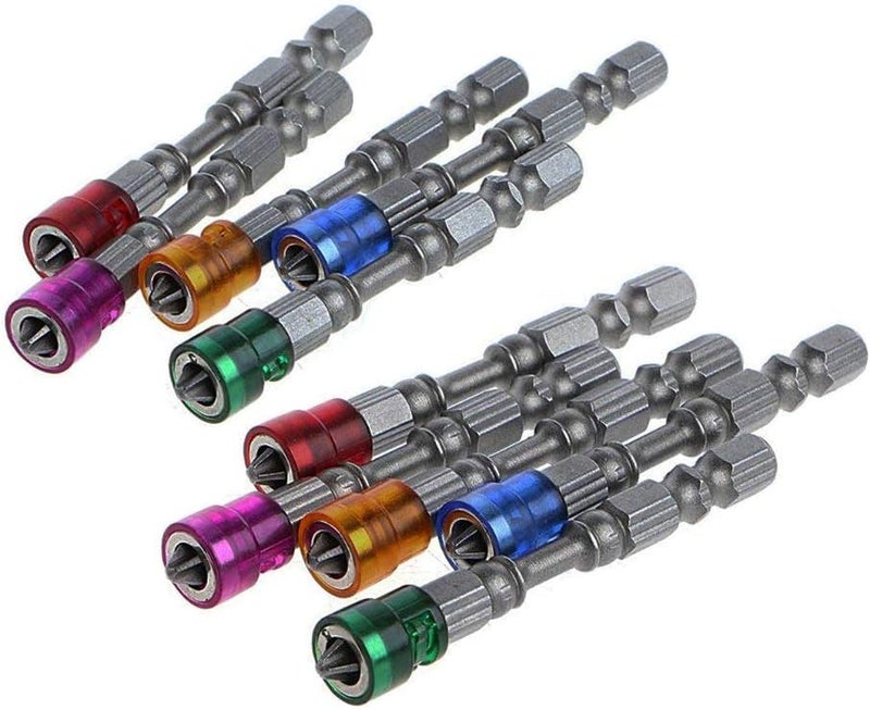 Eyech 10pcs PH2 Magnetic Phillips Cross Screwdriver Bits Set 14 Inch Hex Shank Plasterboard Drywall S2 Alloy Electric Power Driver Bit Set - Image 2