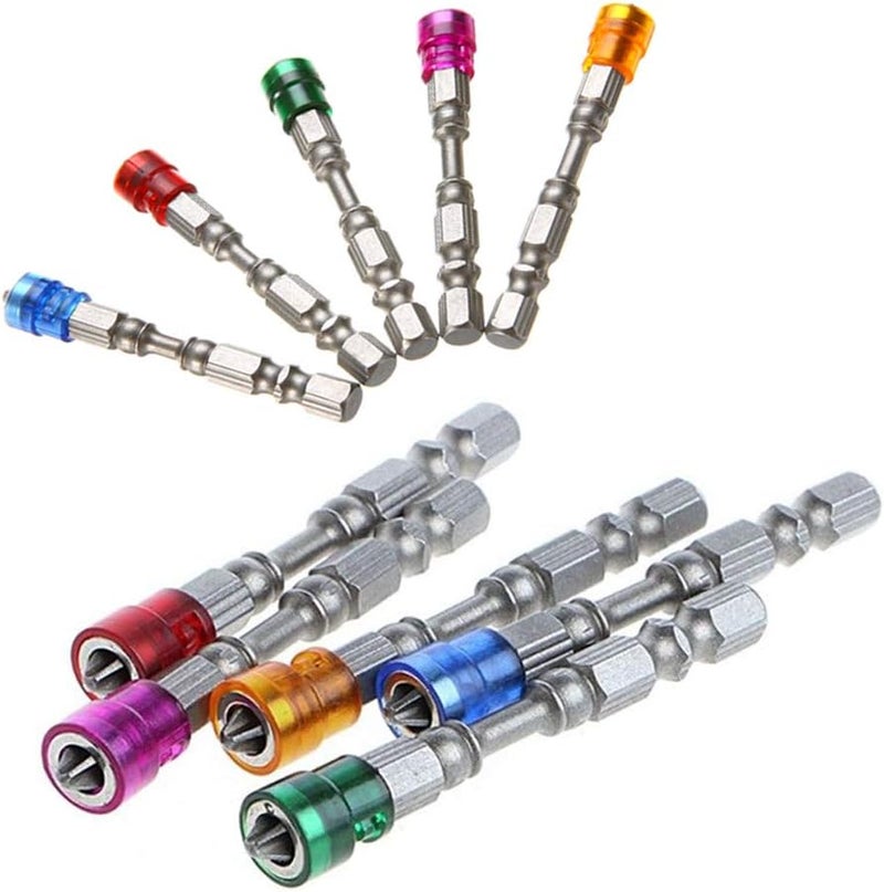 Eyech 10pcs PH2 Magnetic Phillips Cross Screwdriver Bits Set 14 Inch Hex Shank Plasterboard Drywall S2 Alloy Electric Power Driver Bit Set - Image 4