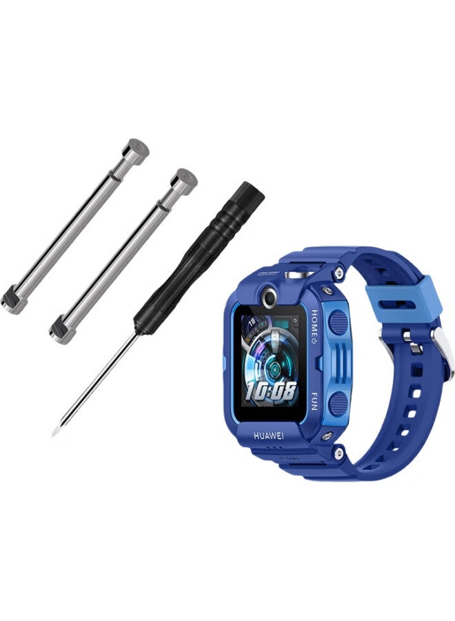 Freeson Compatible With Huawei Children'S Watch 5Pro/4X/3X Strap Accessories, Installation Tool, Ear Hook Screw Cap Connecting Rod [2 Screws + Disassembly Tool], Silver - Image 1