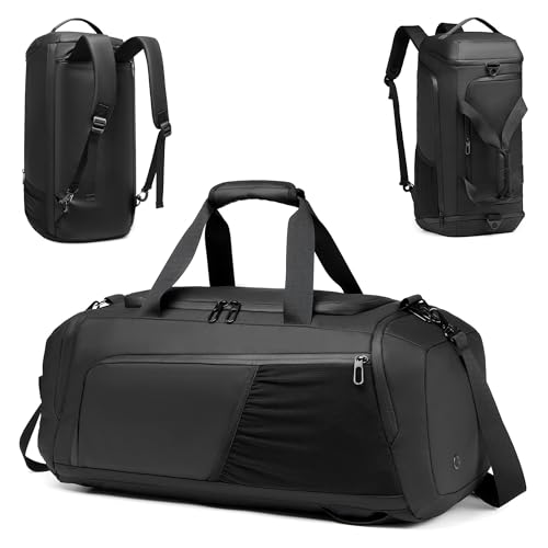 Moulyan Gym Bag for Men with Shoes Compartment - 40L Duffle Bag for Travel with Wet Pocket & Laptop Compartment,Waterproof Carry On Sports Bags Gym Backpack with Water Bottle Holder - Image 1