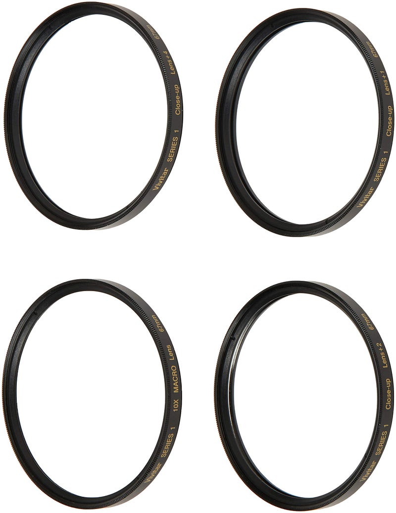 Vivitar Series 1 1 2 4 10 Close-Up Macro Filter Set w/Pouch (67mm), Black, 8.2 x 4.4 x 1.2 inches, (VIV-CL-67) - Image 1