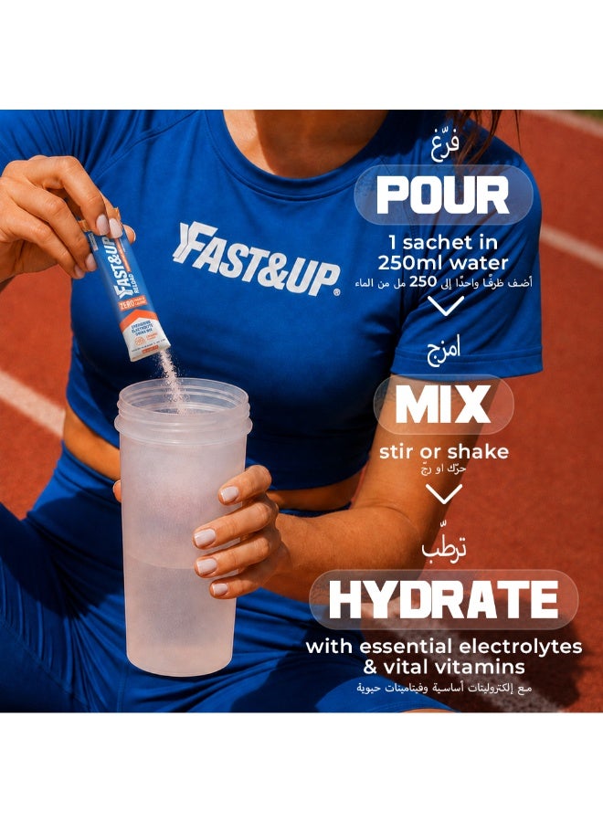 FAST&UP Reload - Zero Sugar Instant Hydration Sticks - Orange Flavour - Pack of 30 - Image 5