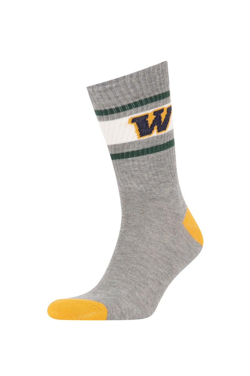 DeFacto Multicolour Man Man 3 piece Long Socks Casual - Image 4