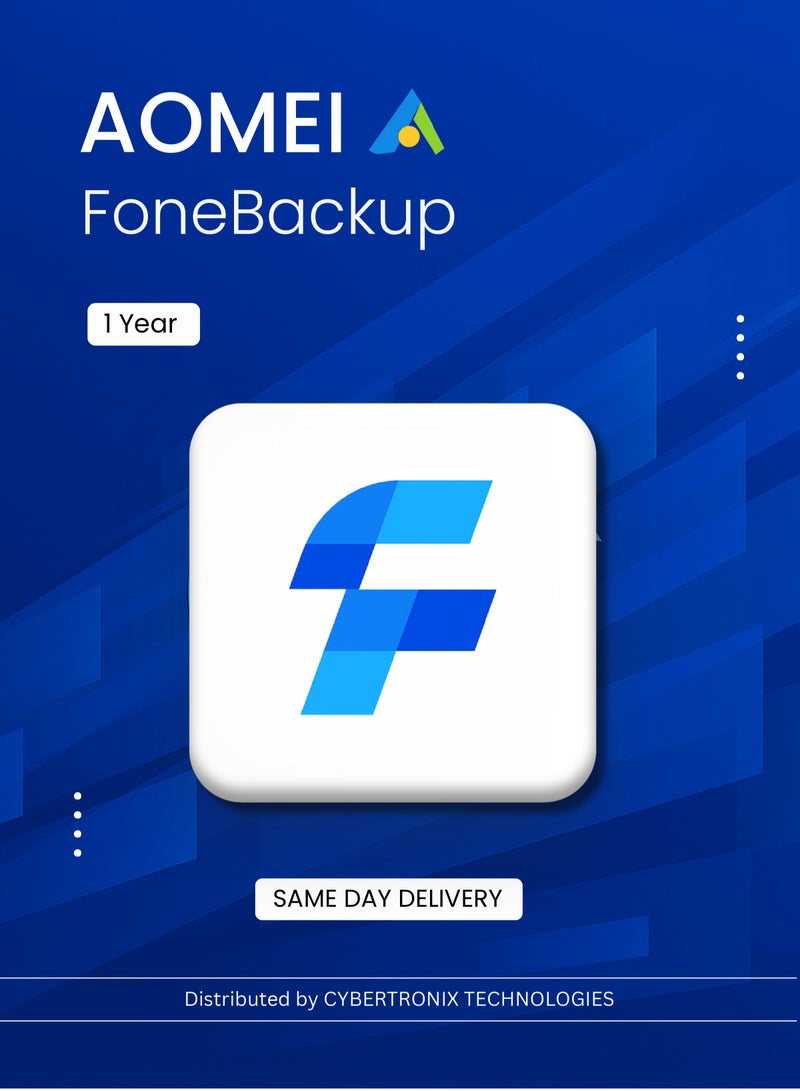 AOMEI AOMEI FoneBackup | 1 Year | Digital License | SAME DAY DELIVERY
