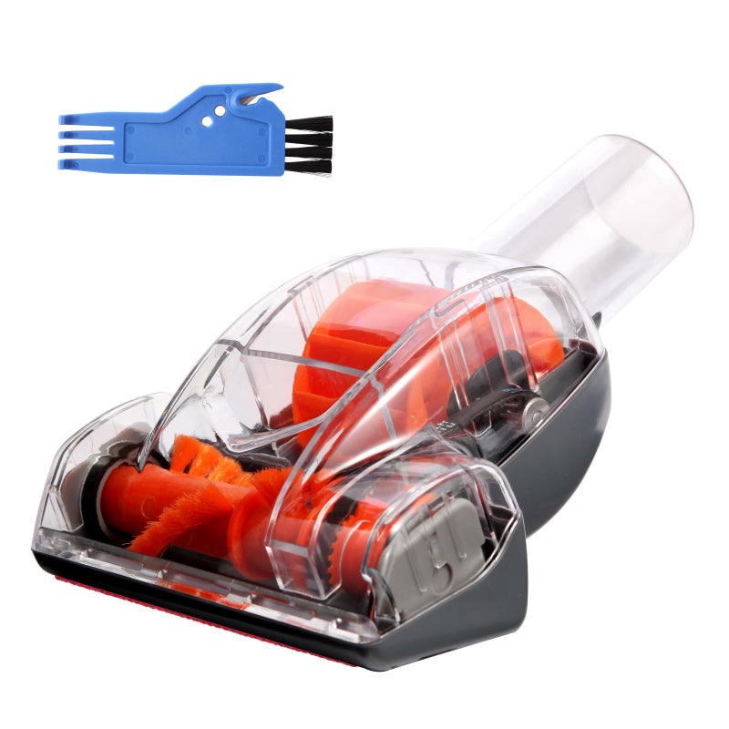Hcxvtyx Upgraded Vacuum Pet Hair Power Brush Tool Attachment Compatible With Shark HV300 HV320 HV322 NV752 NV650 NV680 NV800 NV150 LA502 ZU560 ZU561 ZU60 AZ2001 HZ2002 UV725 Vacuum Replacement Parts Orange - Image 1