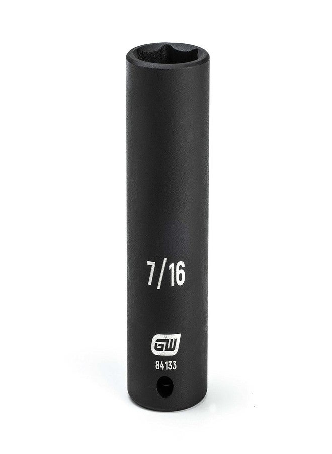 GEARWRENCH 1/4" Drive 6 Point Deep Impact SAE Socket 7/16" - 84133 - Image 2