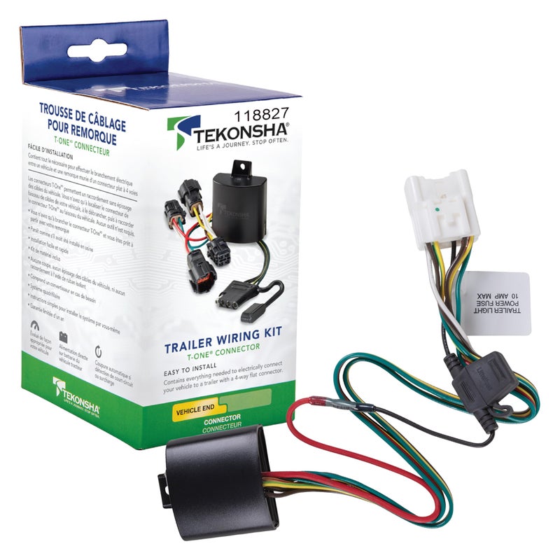 TOne 118827 TConnector حزام مخصص 4Way Flat مع وحدة ModuLite HD محمية بالدائرة متوافقة مع تويوتا غراند هايلاندر 2024-2025 تويوتا هايلاندر 2020-2025