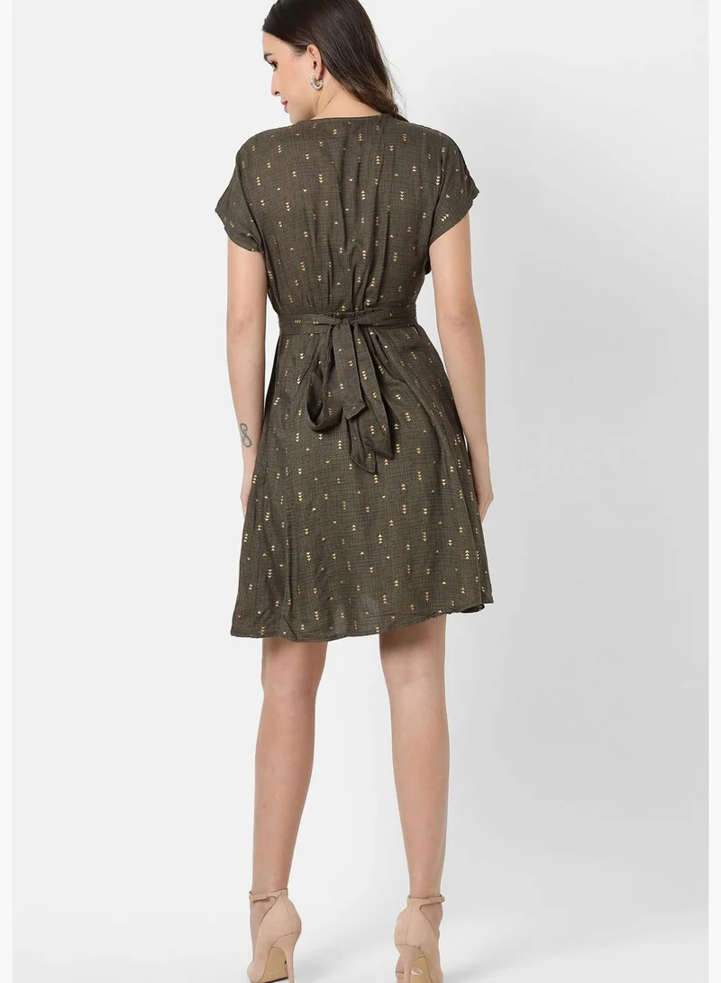 Campus Sutra Printed Mini Dress
