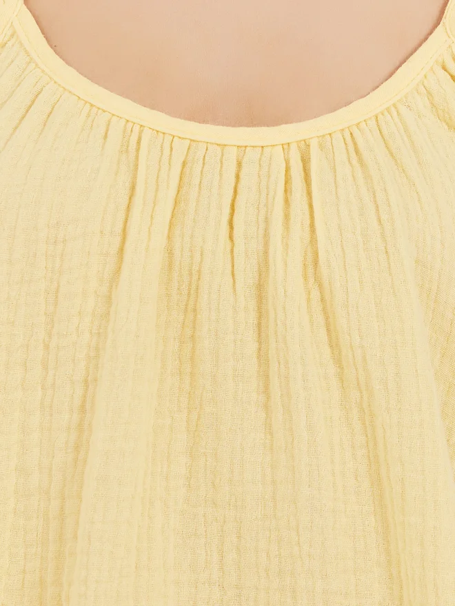 Styli Styli Cotton Gauze Ruffle Cami and Pyjama Set