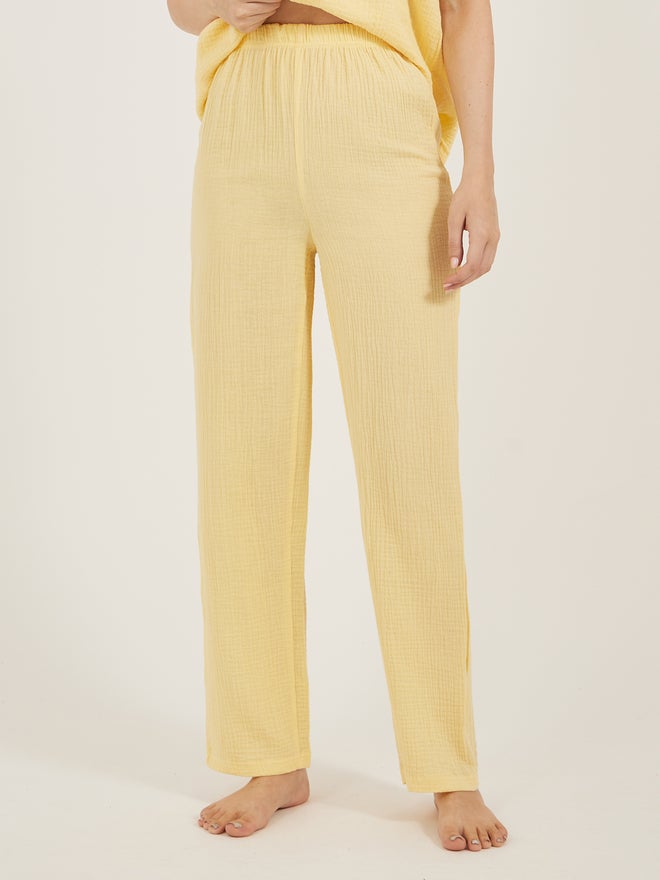 Styli Cotton Gauze Ruffle Cami and Pyjama Set - Image 5