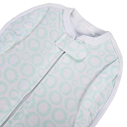 Woombie Convertible Unvented Nursery Swaddling Blankets, Mint O's, 5-13 Pounds - Image 3