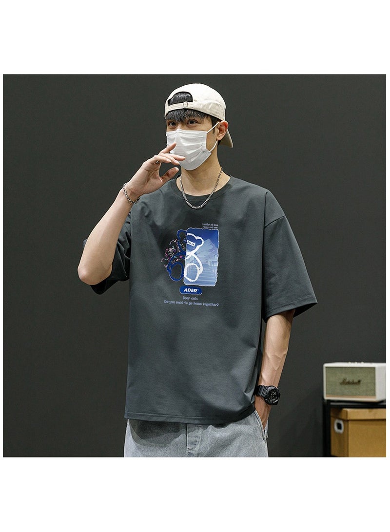 Summer Fashion Men's Printed Short Sleeved T-shirt  - Image 1