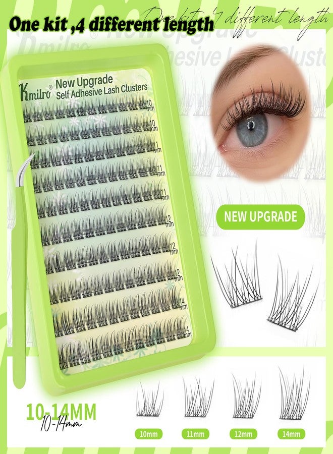 TMIELYBS Self Adhesive Eyelashes Natural Wispy Lash Clusters 10-11-12-14mm Mixed Lengths 120Pcs No Glue Reusable Self-Stick Lashes with Enhanced Adhesive, Everyday Wear, Replacement for Kmilro - Image 4