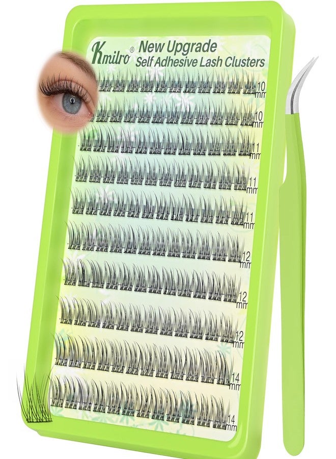 TMIELYBS Self Adhesive Eyelashes Natural Wispy Lash Clusters 10-11-12-14mm Mixed Lengths 120Pcs No Glue Reusable Self-Stick Lashes with Enhanced Adhesive, Everyday Wear, Replacement for Kmilro - Image 1