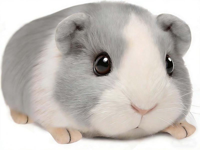Mushplushies Guinea Pig Stuffed Animal Cute Guinea Pig Plush for Kids Realistic Stuffed Animals Small Live Animals Toys for Boys Girls Childrens Christmas Birthday GiftsGrey - Image 3