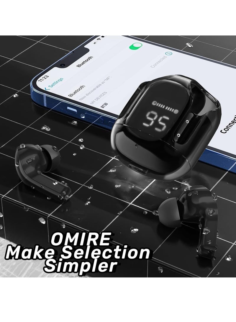 GUDOO Bluetooth Earphones Bluetooth 5.3 Wireless Microphone Earphones In Ear Noise Reduction Bluetooth Earphones Wireless Earphones Sports Earphones For Listening to Music and Videos - Image 5