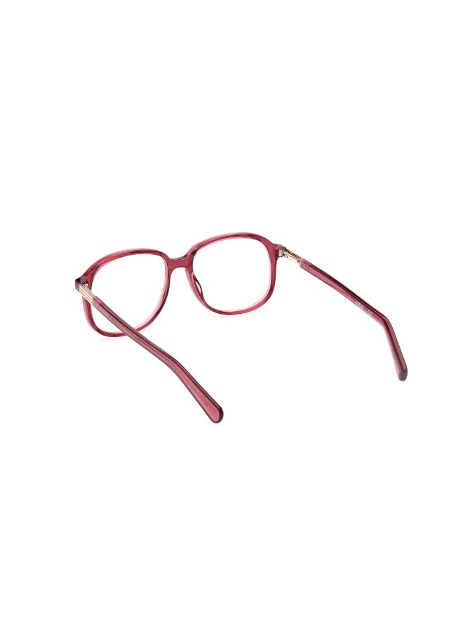 GUESS Gu8255 Square Injected Frames For Unisex Size 53, Shiny Bordeaux - Image 3
