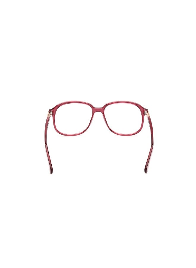 GUESS Gu8255 Square Injected Frames For Unisex Size 53, Shiny Bordeaux - Image 4