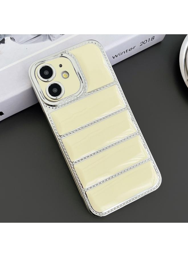 Zaboon Case For iPhone 11 Electroplated Silver Edge Eiderdown TPU Phone Case - Image 1