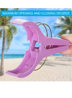 Oasisgalore 8 Pack Beach Towel Clips, Chair Clips Towel Holder Clothes Pins Clothes Pegs Hanging Clip Clamps  - Image 5