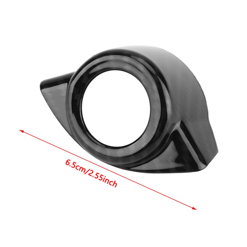 Car Start Stop Button Cover: Quality ABS, Lightweight Anti-Rust Colorfast - Self Adhesive Easy Attach, Glossy Deluxe Appearance for Alfa Romeo Stelvio (2017-2018) Giulia (2016-2018) - Image 5