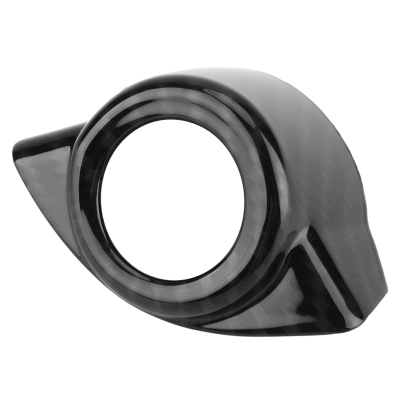 Car Start Stop Button Cover: Quality ABS, Lightweight Anti-Rust Colorfast - Self Adhesive Easy Attach, Glossy Deluxe Appearance for Alfa Romeo Stelvio (2017-2018) Giulia (2016-2018) - Image 1