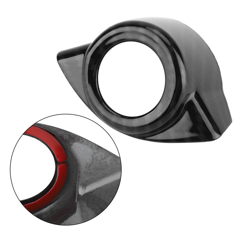 Car Start Stop Button Cover: Quality ABS, Lightweight Anti-Rust Colorfast - Self Adhesive Easy Attach, Glossy Deluxe Appearance for Alfa Romeo Stelvio (2017-2018) Giulia (2016-2018) - Image 4