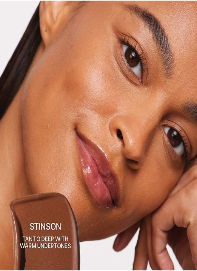 Saie Dew  Bronze Liquid Bronzing Cream ,  Stinson - tan to deep with warm undertones 12ml - Soft-Focus Flawless Glow  - Image 2