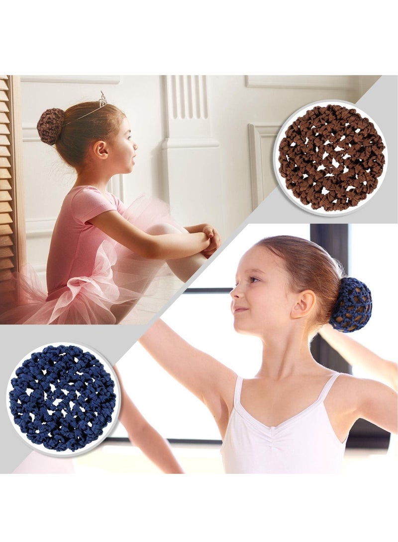 Excefore شبكات شعر غير مرئية للفتيات والنساء، غطاء كعكة شعر الباليه، غطاء شعر رقص خفيف ومرن - Image 5