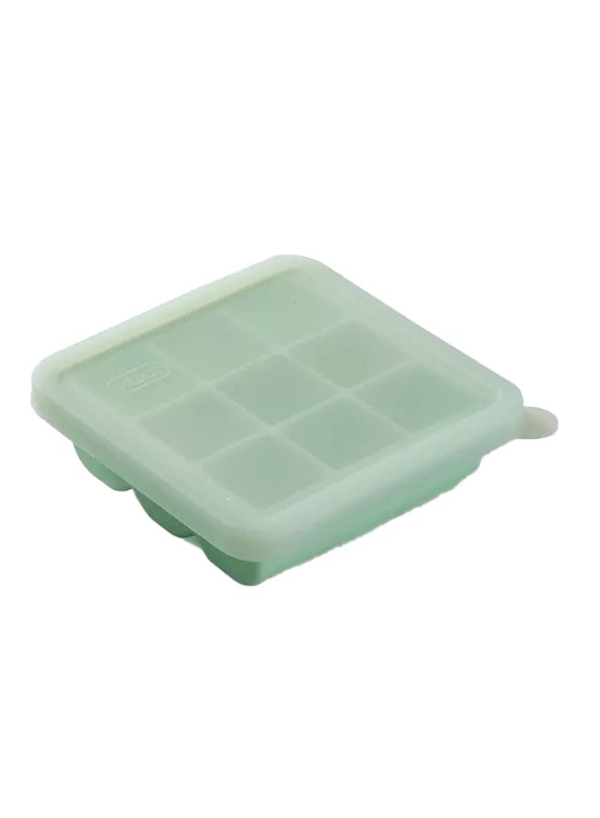 Baby 9-grid green silicone food supplement box - Image 1
