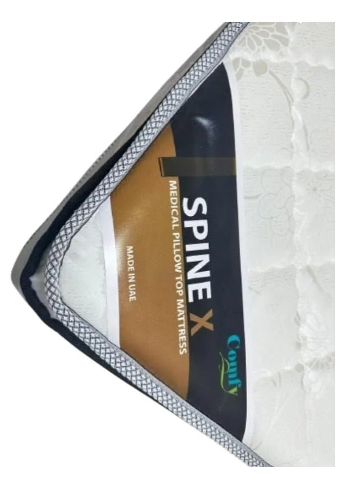 جالاكسي ديزاين مرتبة طبية سباين-إكس بيلوتوب – مقاس كينج | الطول × العرض × الارتفاع – 180 × 190 × 15 سم - Image 1