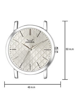 LOUIS DEVIN LOUIS DEVIN Steel Chain Silver Dial and Band Analog Stainless Steel Wrist Watch for Men -G049-SLV-CH  - Image 4