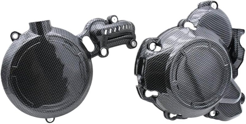Carbon Fiber Clutch Guard Water Pump Cover Ignition Protector For 300cc Dirt Bike - Image 2