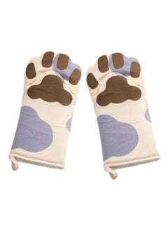 New Cotton Cat Paw Oven Gloves Heat Resistant Big gray cat claw cat claw gloves a pair