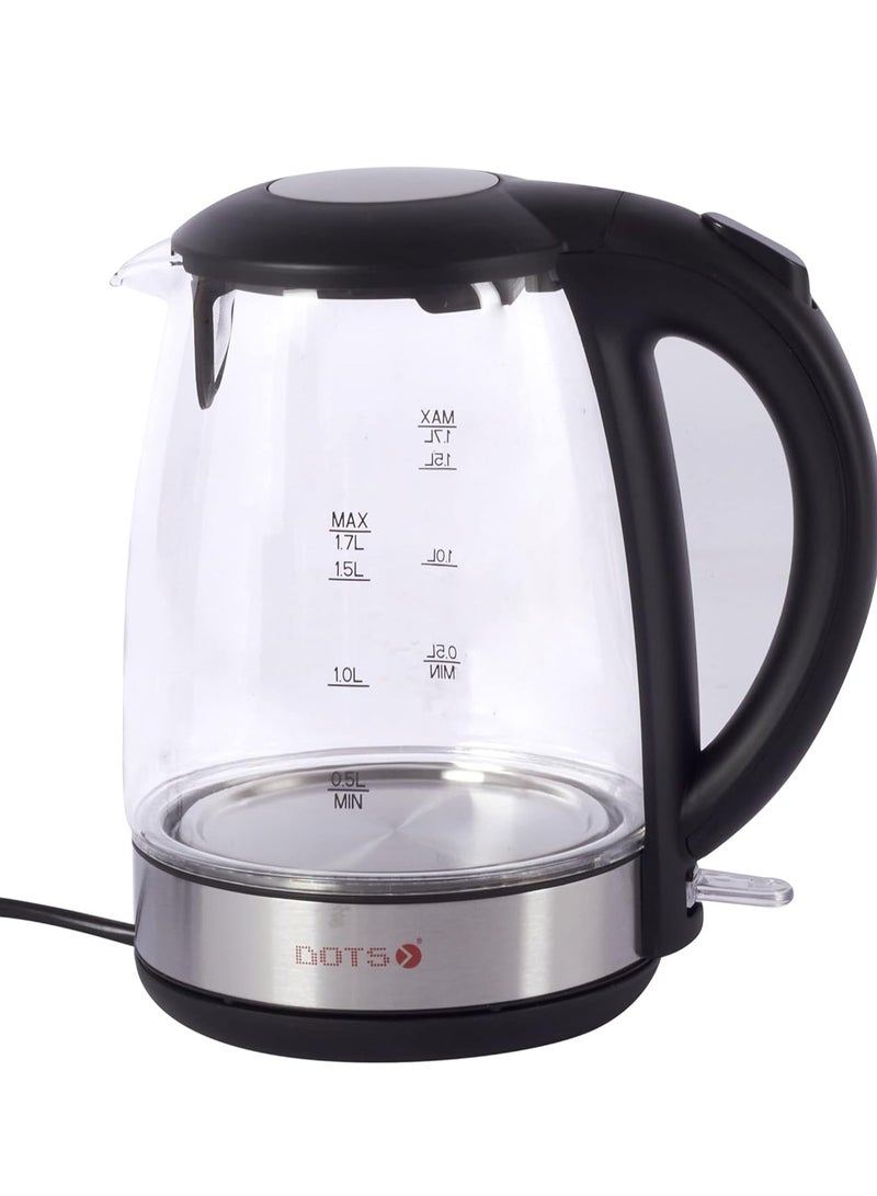 دوتس غلاية مياه كهربائية 2000 واط، 1.7 لتر، زجاجية - KDG-008 - Image 4