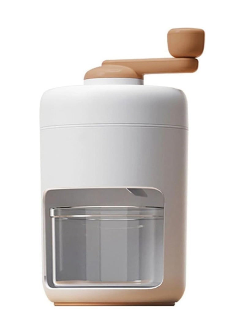 Shaved Ice Maker, Manual Shaved Ice Maker, Manual Rotary Ice Crusher, For Home Use, Small, DIY, Ice Crusher, Fluffy, Soft Snow, Ice Maker Included, Stainless Steel Blade, Non-slip Handle, Easy - Image 1