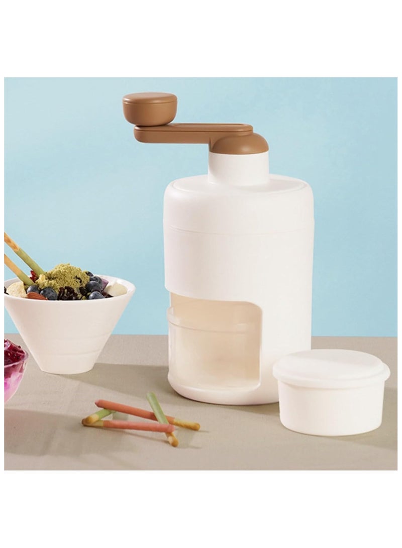 Shaved Ice Maker, Manual Shaved Ice Maker, Manual Rotary Ice Crusher, For Home Use, Small, DIY, Ice Crusher, Fluffy, Soft Snow, Ice Maker Included, Stainless Steel Blade, Non-slip Handle, Easy - Image 2