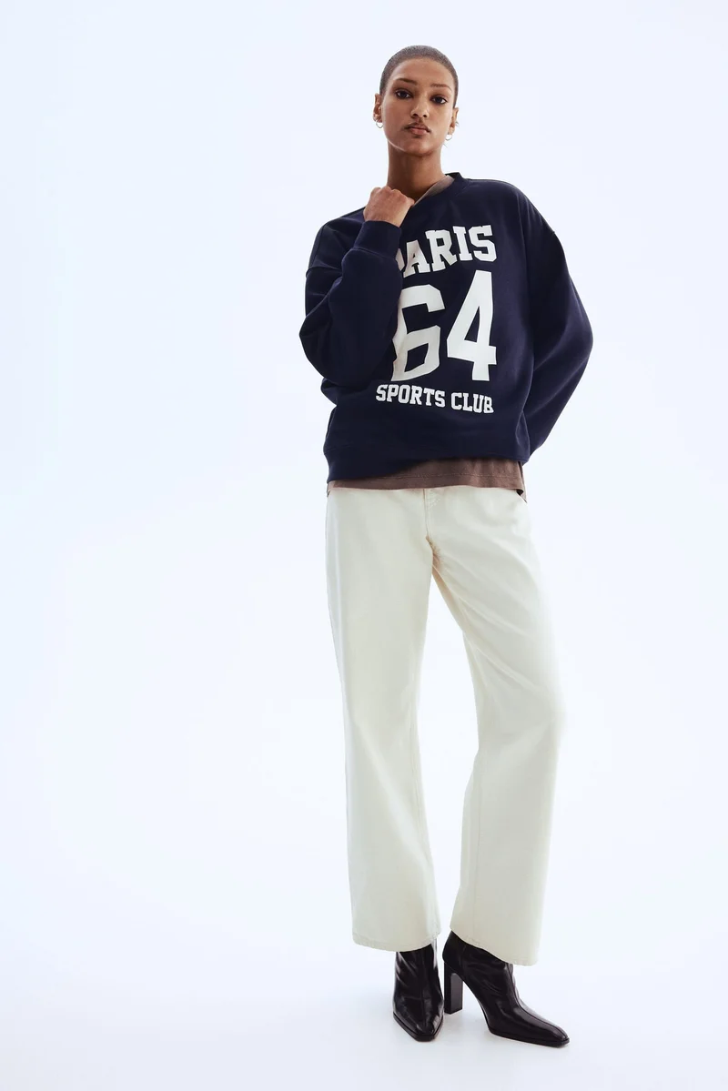 H&M Text-motif sweatshirt