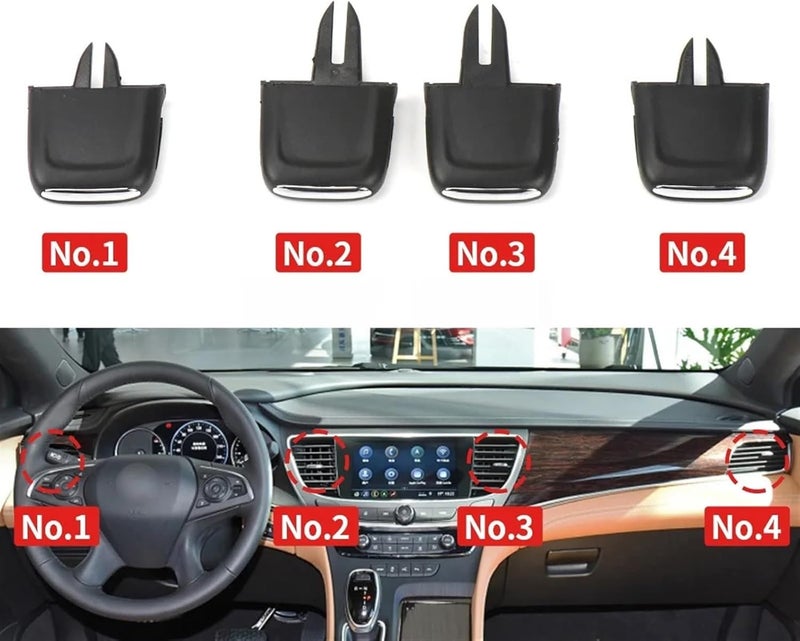 DEMULAX AC Air Vent Outlet Tab Clip for Buick Lacrosse - Image 5