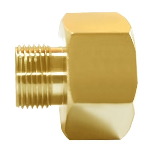 Joywayus 1/2 G Female to 3/8 Compression Male Thread Pipe Fitting, Brass Reducer Faucet Connector Water Hose Adapter, Supply Line Adapter for RV Kitchen Bathroom Plumbing 4PCS - Image 5