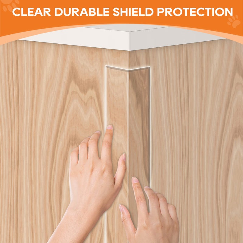 Loiion Door Protector from Dog Scratching, Window Sill Protector, Clear Sided Shield Protection Barrier Anti Cat, Dog Scratching, Slobbering, and Clawing Furniture, Glass, Car Door, Couch 4in x 3.3ft - Image 5