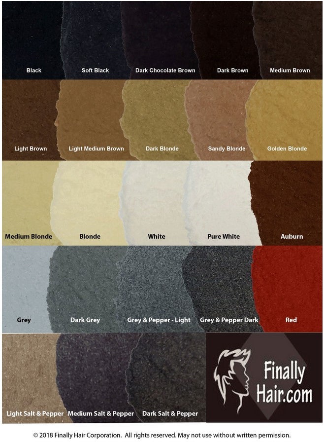 Finally Hair - Hair Building Fibers Dark Chocolate Brown 25 Gram Refill Your Existing Bottle. Highest Grade Fiber By Finally Hair (Dark Chocolate Brown) *** See Pictures We Have 2 Different Dark Brown Shades *** - Image 1