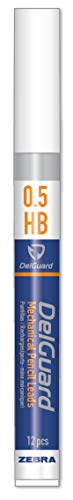Zebra Pen DelGuard Mechanical Pencil with Lead Refill, Fine Point, 0.5mm, Black Barrel, Standard #2 HB Lead, Refillable, 1-Pack - Image 3