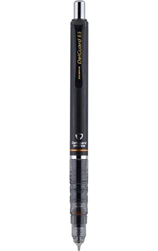 Zebra Pen DelGuard Mechanical Pencil with Lead Refill, Fine Point, 0.5mm, Black Barrel, Standard #2 HB Lead, Refillable, 1-Pack - Image 2