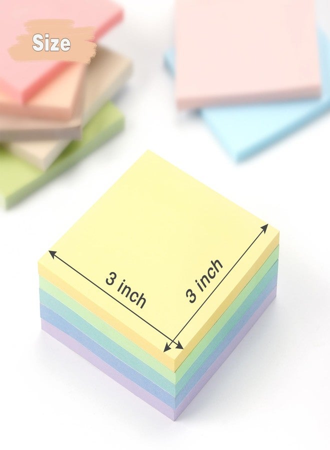 OSBOO Sticky Notes 3x3 Inch, 12 Pack, 12 Pastel Multi Colors Note Pads, 50 Sheets/Pad, Perfect for Office, School, and Home Organization - Image 3