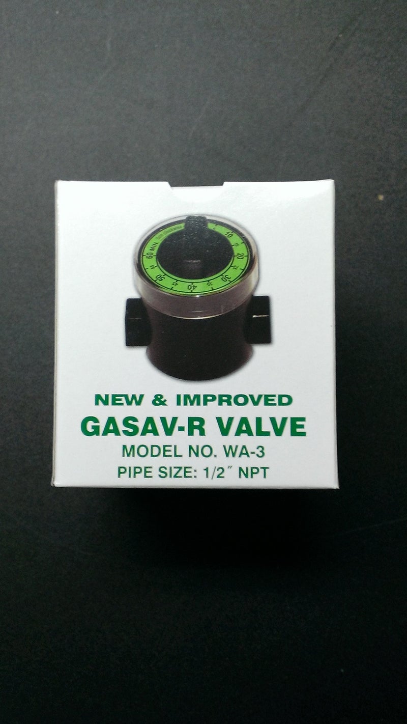 Gasav-R WA-3 Automatic Gas Shut-Off and Timer Valve with 1/2" IPS - Image 2